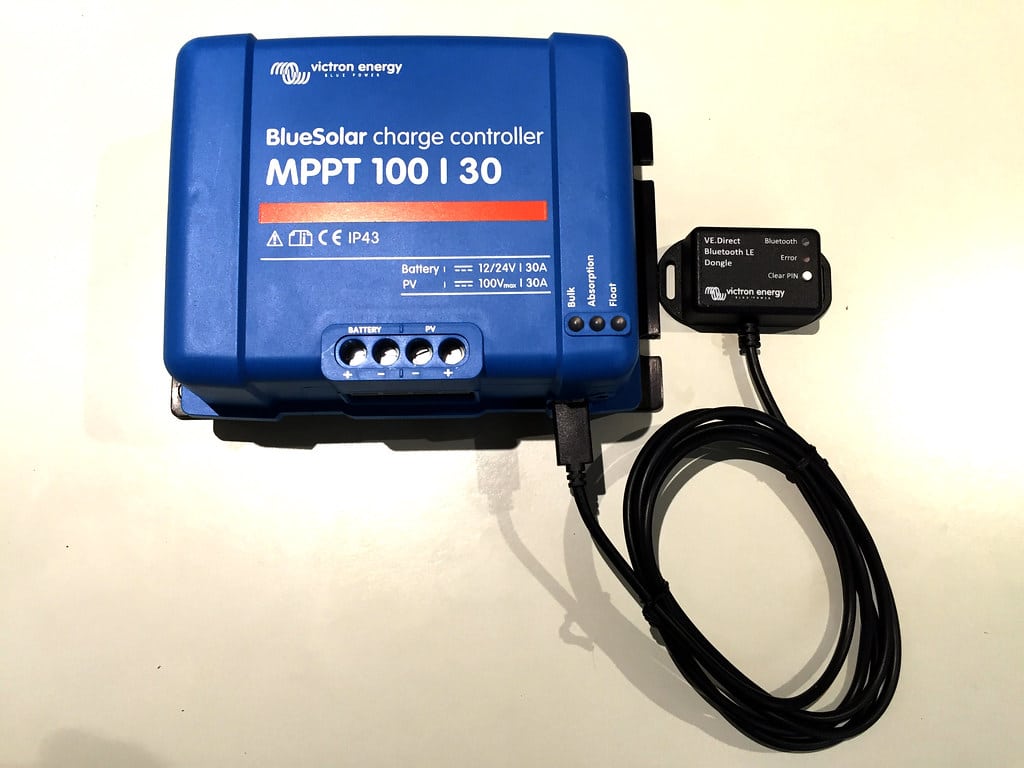 Blue solar panel charge controller